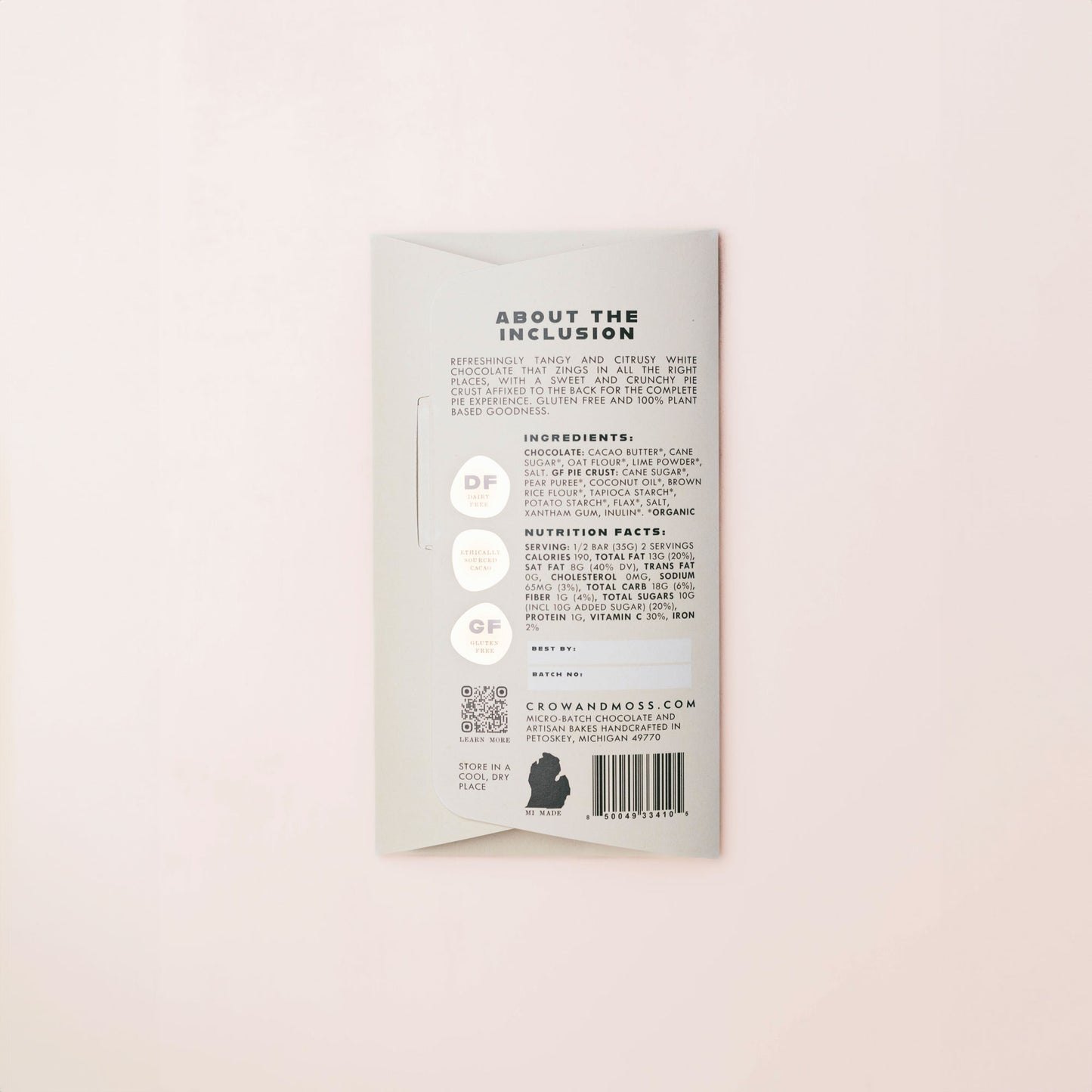 Key Lime Pie Oat Mylk White Chocolate 42% - Case of 8