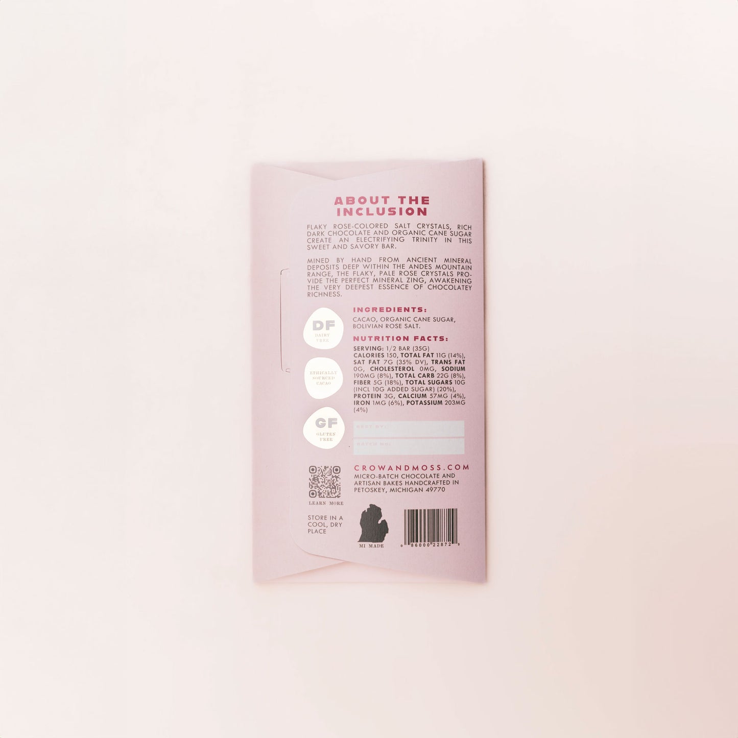 Bolivian Pink Salt Dark Chocolate 69% - Case of 8
