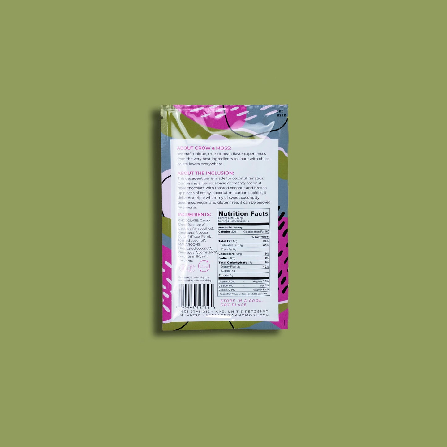 Coconut Macaroon Cookie and Coconut Mylk Bar 40% - Case of 15