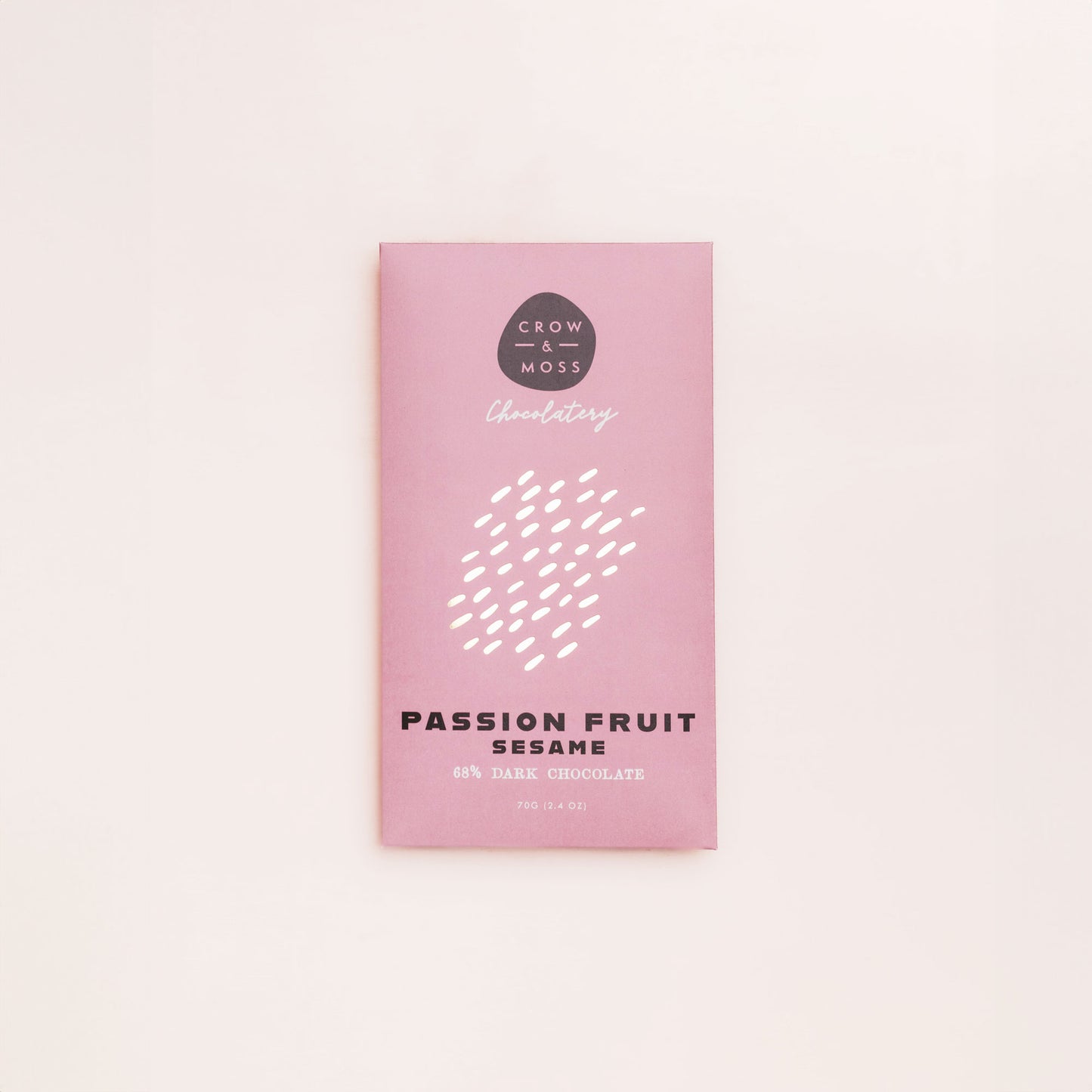 Passion Fruit Sesame Dark Chocolate 68% - Case of 8