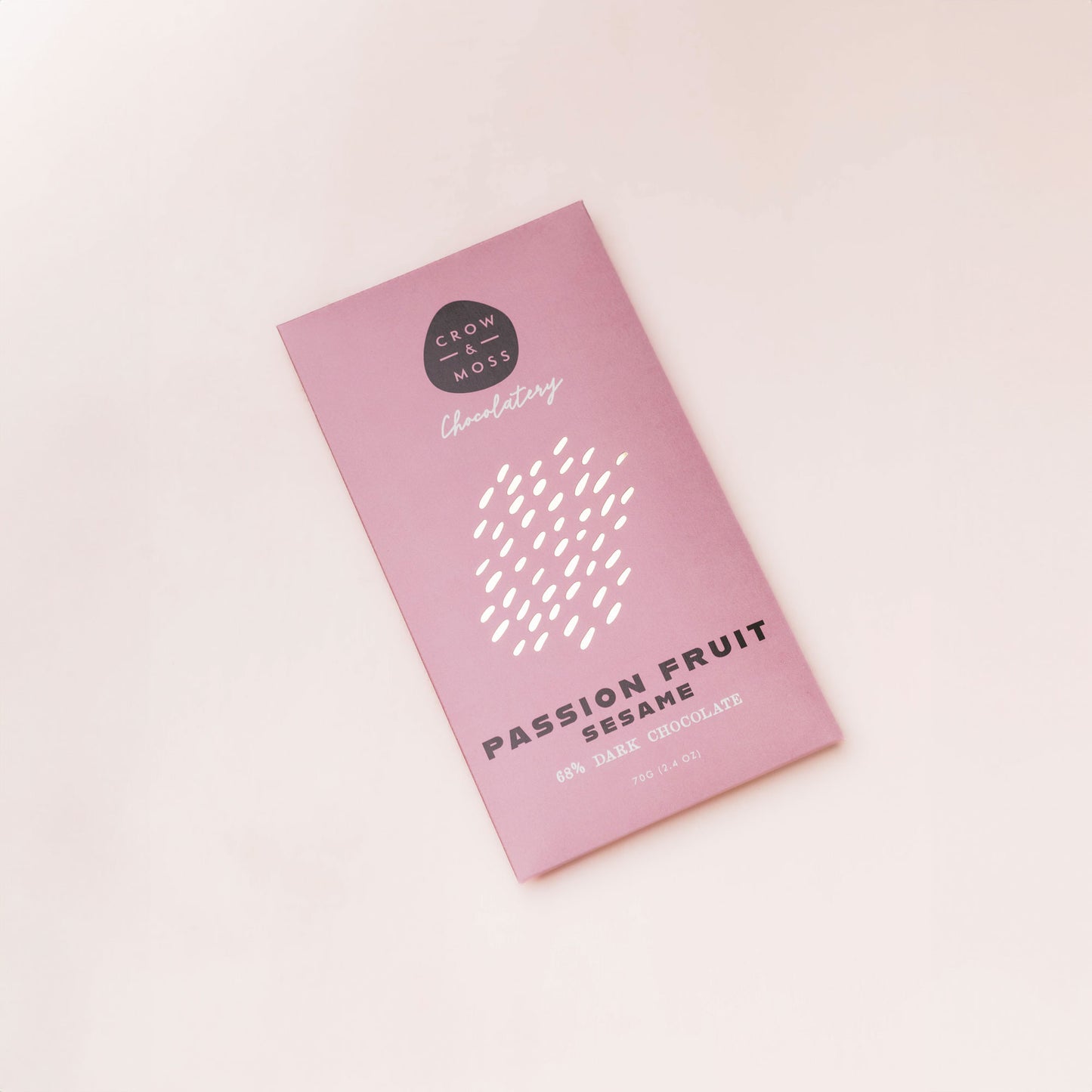Passion Fruit Sesame Dark Chocolate 68% - Case of 8