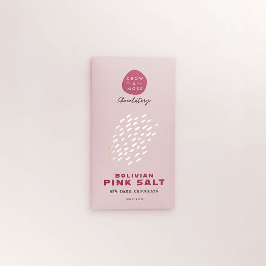 Bolivian Pink Salt Dark Chocolate 69% - Case of 8
